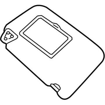 Nissan 96400-3SG8A Right Sun Visor Assembly
