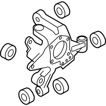 Nissan 43018-ZX00B Housing Assembly Rear Axle, RH