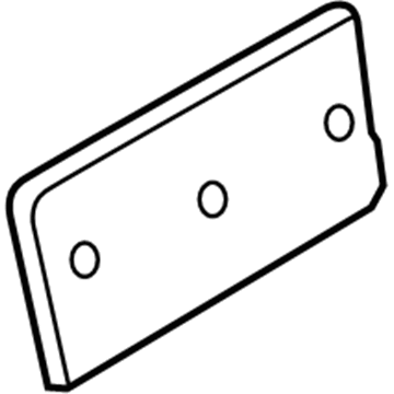 BMW 51-12-7-293-748 Bracket, Licence Plate Rear
