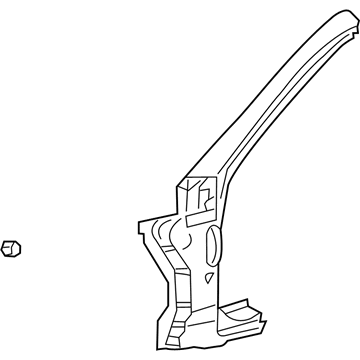Lexus 61101-50080 Pillar, Front Body, Upper Outer RH