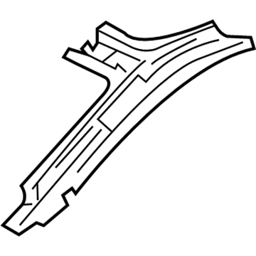 Lexus 61043-50010 Extension, Front Body Pillar, Upper Outer RH