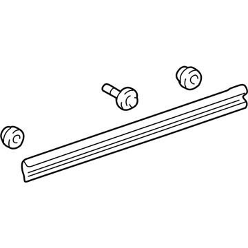 Lexus 75733-50040 Moulding, Front Door, Outside Upper Rear RH