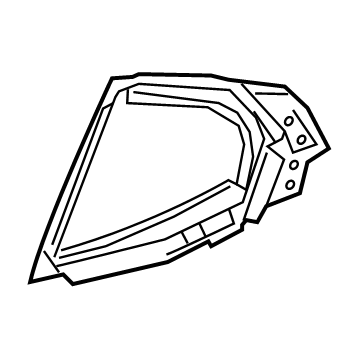 Lexus 68011-06010 Glass Sub-Assembly, RR D