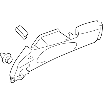 Nissan 76935-1EA0A Finisher-Rear Pillar, LH