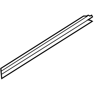 BMW 51-35-7-336-029 Window Cavity Strip, Long, Inner Left
