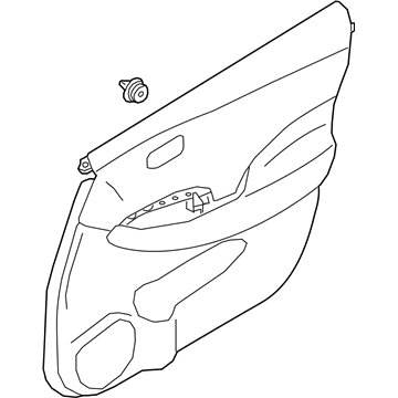 Nissan 80900-5SA0A Finisher Assy-Front Door, RH