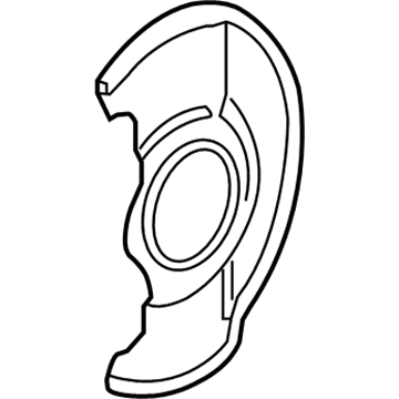 Acura 45255-TA0-A00 Splash Guard, Front
