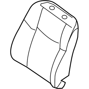 Nissan 87600-5AA4A Back Assy-Front Seat