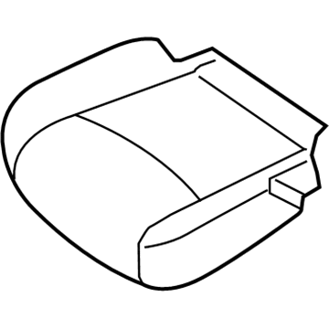 Nissan 87320-5AA4A Trim Assy-Cushion, Front Seat