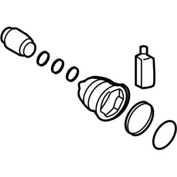 Hyundai 49584-C1330 Damper Kit-Front Axle Dynamic, LH