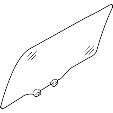 Hyundai 83420-4D000 Glass & Grip Assembly-Rear Door, RH