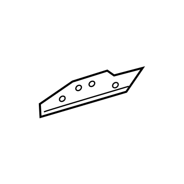 BMW 41-00-8-495-101 TANK SHIELD PLATE, LEFT