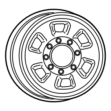 Mopar 4726268AA Steel Wheel