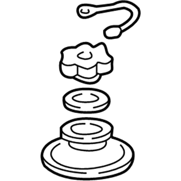 Ford F23Z-3A006-A Reservoir Assembly Cap