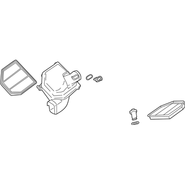 BMW 13-71-7-847-491 Intake Silencer Right