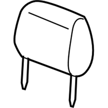 Mopar 5NQ17HL1AA HEADREST-Front