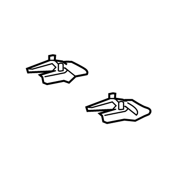 Lexus 72138-48120-C0 Cover, Seat Track Bracket