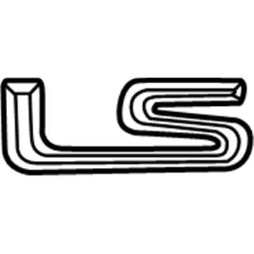 Lexus 75441-50070 Luggage Compartment Door Name Plate, No.2