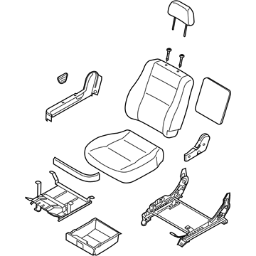 Kia 880023E071CY4 Seat Assembly-Front , RH