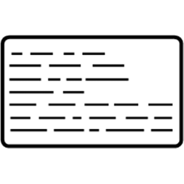 Kia 965922J900 Label-Parts Content