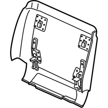 BMW 52-10-8-061-225 Rear Panel, Comfort Seat, Bottom