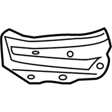 Lexus 61141-0E010 Gusset, Front Body Pillar, Upper RH
