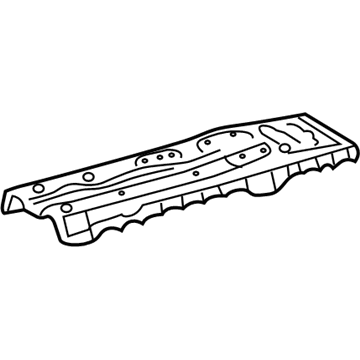 Lexus 58013-33060 Reinforcement, Front Floor Panel, Front