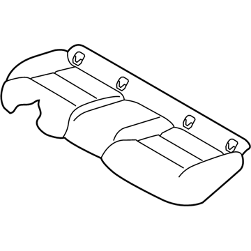 Infiniti 88320-5DB1A Trim Assy-Cushion, Rear Seat
