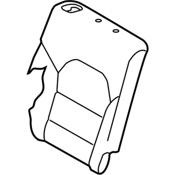 Infiniti 88620-5DB1A Trim Assy-Back, Rear Seat RH