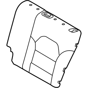 Infiniti 88670-5DB1A Trim Assy-Back, Rear Seat LH