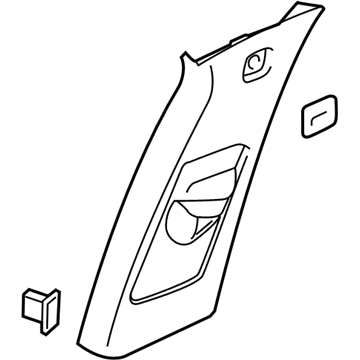 GM 84710022 Upper Center Pillar Trim
