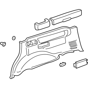 Toyota 62504-60060-A0 Lower Quarter Trim