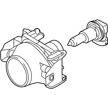 Ford 6E5Z-15200-A Fog Lamp Assembly