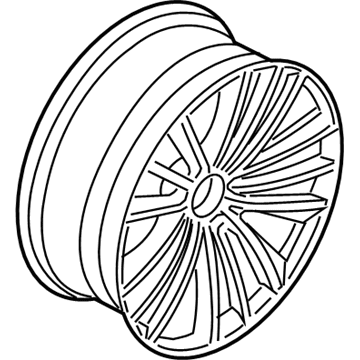 BMW 36-11-6-791-383 Disc Wheel, Light Alloy, Bright-Turned