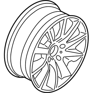 BMW 36-11-2-284-450 Disc Wheel, Light Alloy, Orbitgrey