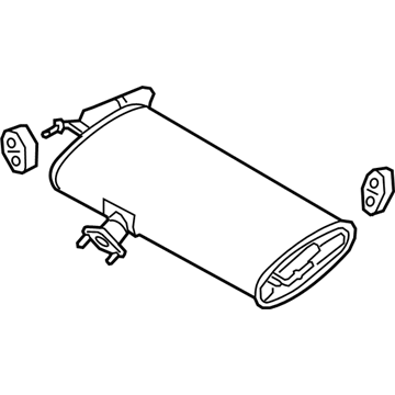 Hyundai 28710-D3041 MUFFLER ASSY-REAR