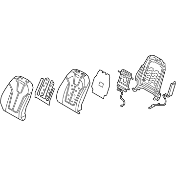 Hyundai 88300-J3300-PME Back Assembly-FR Seat, LH