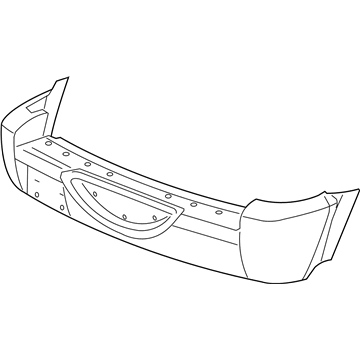 Mopar 5066317AF Rear Bumper Cover