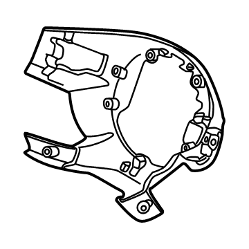 Hyundai 56120-N9000-NNB COVER ASSY-STEERING WHEEL LWR