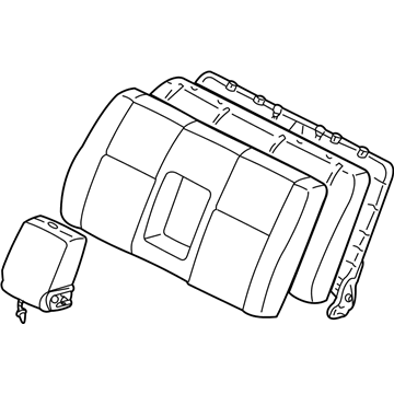 Toyota 71430-0C020-B0 Seat Back Assembly