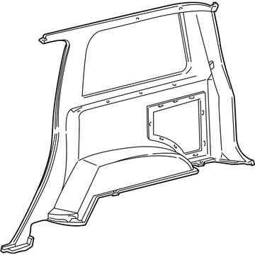 Ford F77Z7831013AAD Quarter Trim Panel