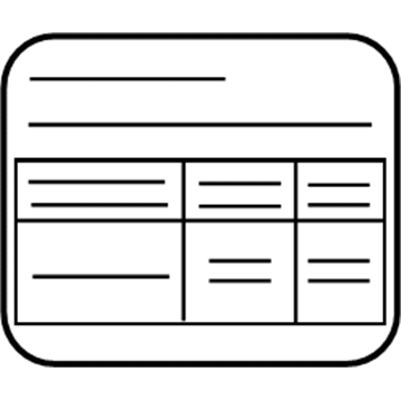 Nissan 99090-ET000 Placard-Tire Limit