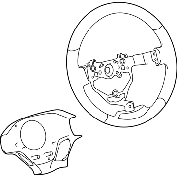 Lexus 45100-76100-C3 Steering Wheel Assembly