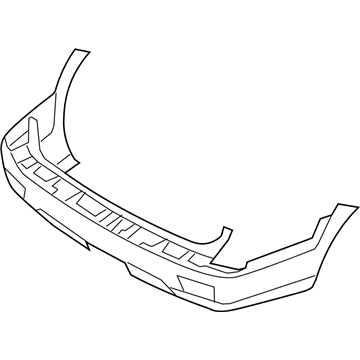 Kia 866112J020 Cover-Rear Bumper