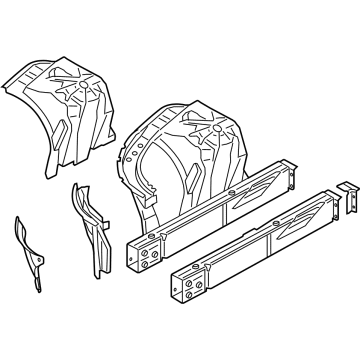 BMW 41-14-5-A37-961 FRONT LEFT WHEELHOUSE