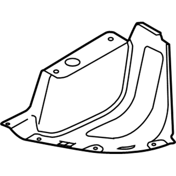 Hyundai 86695-G7000 Cover-Rear Bumper Side Under, LH