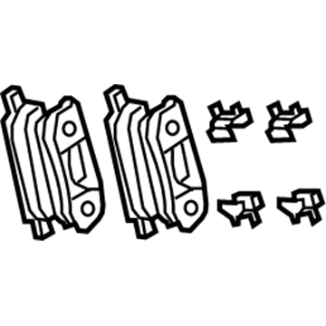 Mopar 5191271AC Rear Disc Brake Pad Kit