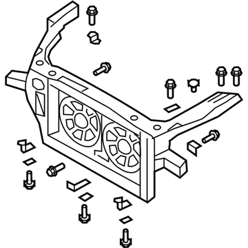 Nissan 62501-KB50A Support Assembly Radiator Core