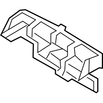 Nissan 21578-JF00A Guide-Air, Radiator Upper