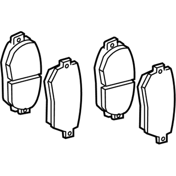 Lexus 04465-30480 Front Disc Brake Pad Kit